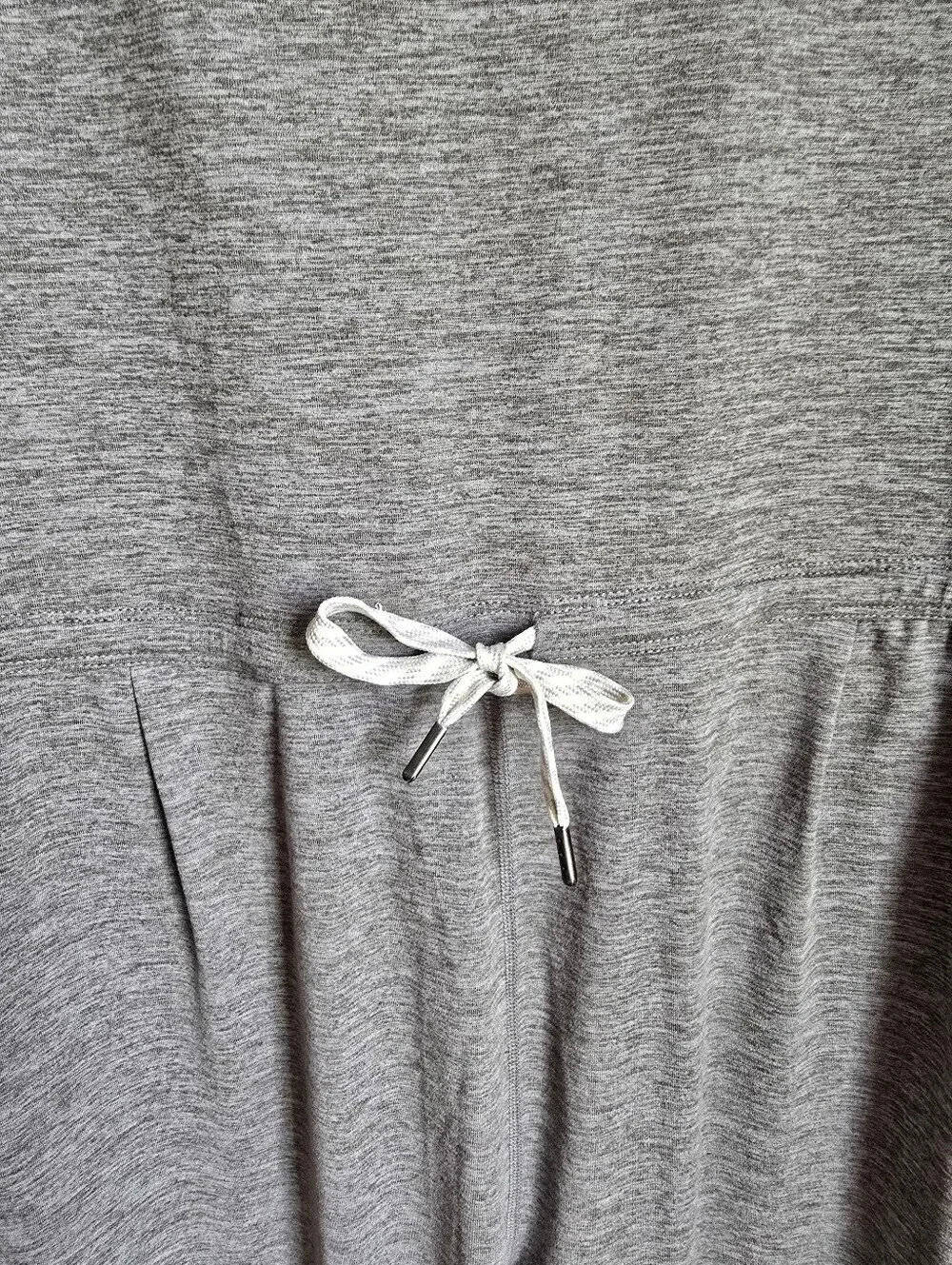 Vuori Lux Harem Heather Taupe Soft Luxe Jersey Knit Jogger Jumpsuit SZ Medium